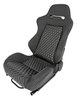 Racing High Back Sport Seat, Black Simulated Leather [Left/Driver Side] - image 3