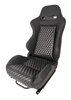 Racing High Back Sport Seat, Black Simulated Leather [Right/Passenger Side] - image 3