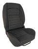 Retro Low Back Reclining Bucket Seat without Headrest, Left/Driver Side [Black] - image 3