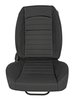 Retro Low Back Reclining Bucket Seat without Headrest, Right/Passenger Side [Black] - image 2
