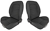Low Back Bucket Seat Kit Without Headrest [Black] - image 1