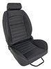 Retro Low Back Reclining Bucket Seat with Headrest, Left/Driver Side [Black] - image 3