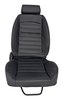 Retro Low Back Reclining Bucket Seat with Headrest, Right/Passenger Side [Black] - image 2