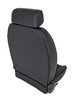 Retro Low Back Reclining Bucket Seat with Headrest, Right/Passenger Side [Black] - image 4