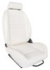Retro Low Back Reclining Bucket Seat with Headrest, Left/Driver Side [White] - image 3