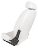 Retro Low Back Reclining Bucket Seat with Headrest, Left/Driver Side [White] - image 4