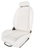 Retro Low Back Reclining Bucket Seat with Headrest, Right/Passenger Side [White] - image 3