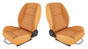 Retro Low Back Reclining Bucket Seat Kit [Without Headrest, Beige] - image 1