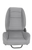 Retro Low Back Reclining Bucket Seat without Headrest, Left/Driver Side [Gray] - image 2