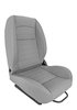Retro Low Back Reclining Bucket Seat without Headrest, Left/Driver Side [Gray] - image 3