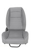 Retro Low Back Reclining Bucket Seat without Headrest, Right/Passenger Side [Gray] - image 2