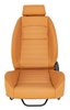 Retro Low Back Reclining Bucket Seat with Headrest, Left/Driver Side [Beige] - image 2