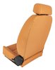 Retro Low Back Reclining Bucket Seat with Headrest, Left/Driver Side [Beige] - image 4