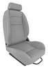 Retro Low Back Reclining Bucket Seat with Headrest, Left/Driver Side [Gray] - image 3
