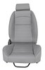 Retro Low Back Reclining Bucket Seat with Headrest, Right/Passenger Side [Gray] - image 2