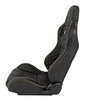 Racing High Back Sport Seat, Black Leather w/Yellow Diamond Stitched Bolsters & Carbon Fiber Look Backing [Left/Driver Side] - image 4