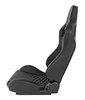 Racing High Back Sport Seat, Black Leather w/Black Diamond Stitched Center Panels & Black Vinyl Backing [Left/Driver Side] - image 4