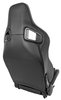 Racing High Back Sport Seat, Black Suede Center Panels & Black Vinyl Backing [Right/Passenger Side] - image 3