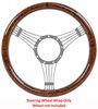 Steering Wheel Half Wrap [Wood Veneer Design] 14 in. Diameter - image 4