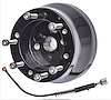 Steering Wheel Adapter for 1967-1994 GM/Chevy Steering Columns w/3/4 in. x 36 Spline Shaft [Black Billet Aluminum] - image 1