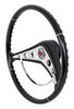 2-Spoke Retro Steering Wheel, w/Black Gel Coat Grip for 1958-1960 Chevy Impala and Aftermarket GM Steering Columns [15 in. Dia.] - image 4