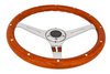 Classic Wood Grain Steering Wheel, Chrome Slotted 3-Spoke [15 in. Diameter] - image 4