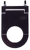 Steering Column Drop Mount, 3 1/2 in. Drop - Black - image 1