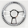 Chrome-Plated Billet Aluminum 14 in. Steering Wheel [Lunar Spoke Design] - image 2
