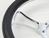 Chrome-Plated Billet Aluminum 14 in. Steering Wheel [Gothic Spoke Design] - image 4