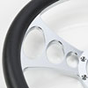 Chrome-Plated Billet Aluminum 14 in. Steering Wheel [Solstice Spoke Design] - image 4