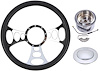 Chrome-Plated Billet Aluminum 14 in. Steering Wheel kit [Solstice Spoke Design] - image 1