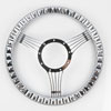Chrome-Plated Billet Aluminum 14 in. Steering Wheel [Strings Spoke Design] - image 2