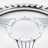 Chrome-Plated Billet Aluminum 14 in. Steering Wheel [Strings Spoke Design] - image 3