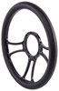 Black Billet Aluminum 14 in. Steering Wheel [Gothic Spoke Design] - image 2