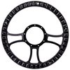 Black Billet Aluminum 14 in. Steering Wheel [Gothic Spoke Design] - image 3