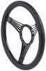 Black Billet Aluminum 14 in. Steering Wheel [Strings Spoke Design] - image 2