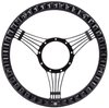Black Billet Aluminum 14 in. Steering Wheel [Strings Spoke Design] - image 3