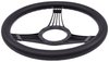 Black Billet Aluminum 14 in. Steering Wheel [Strings Spoke Design] - image 4