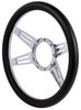 Chrome-Plated Billet Aluminum 14 in. Steering Wheel [4-Spoke Design] - image 2