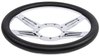 Chrome-Plated Billet Aluminum 14 in. Steering Wheel [4-Spoke Design] - image 4