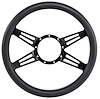 Black Billet Aluminum 14 in. Steering Wheel [4-Spoke Design] - image 1