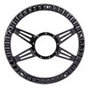Black Billet Aluminum 14 in. Steering Wheel [4-Spoke Design] - image 3