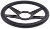 Black Billet Aluminum 14 in. Steering Wheel [4-Spoke Design] - image 4