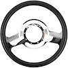 Chrome-Plated Billet Aluminum 14 in. Steering Wheel [Two Timer Spoke Design] - image 1