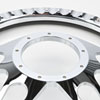 Chrome-Plated Billet Aluminum 14 in. Steering Wheel [Autocross Spoke Design] - image 3