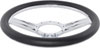 Chrome-Plated Billet Aluminum 14 in. Steering Wheel [3-Slot Spoke Design] - image 3