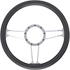 Chrome-Plated Billet Aluminum 14 in. Steering Wheel [Vintage Spoke Design] - image 1