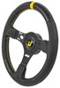 Premium Drag Race Steering Wheel, Black 3-Spoke with Black Wrap [13 in. Dia.] - image 2