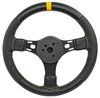 Premium Drag Race Steering Wheel, Black 3-Spoke with Black Wrap [13 in. Dia.] - image 3