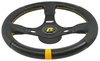 Premium Drag Race Steering Wheel, Black 3-Spoke with Black Wrap [13 in. Dia.] - image 4